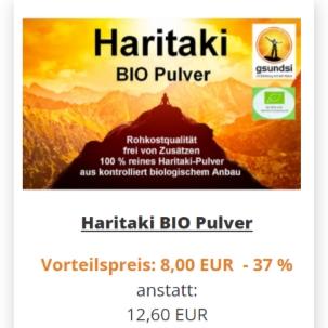 gsundsi Bio Haritaki Pulver Aktion