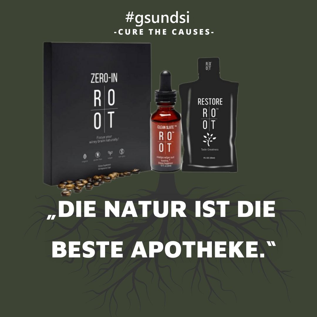 Roots Clean Slate, Zero-In, Restore - Detox, Graphen & Schwermetall Ausleitung